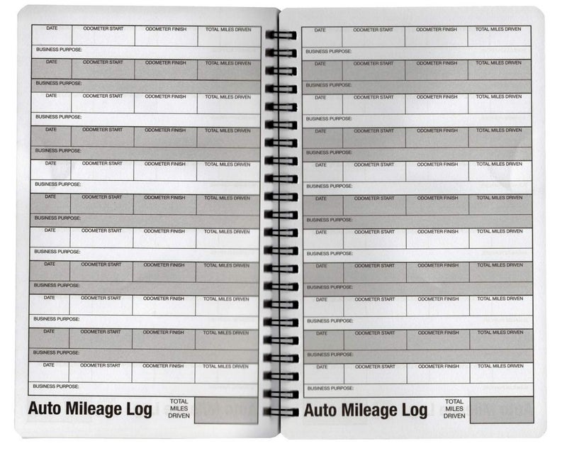 Portage Auto Mileage & Expense Notebook - Vehicle Mileage Log, Miles Log Book to Track Over 400 Rides or Sessions, Track Odometer for Business Driving or Rideshare Apps - 5 x 8 Inches, 60 Pages (Pack of 1) - Image 3